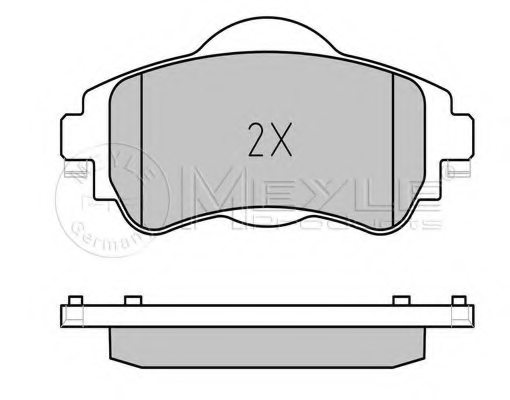 MEYLE 025 252 2018 Brake Pad Set, disc brake